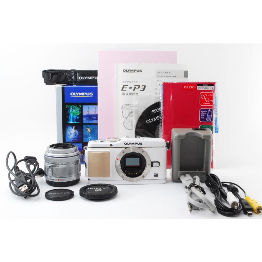 OLYMPUS PEN ミラーレス 中古 スマホに送れる オリンパス E-P3 レンズ