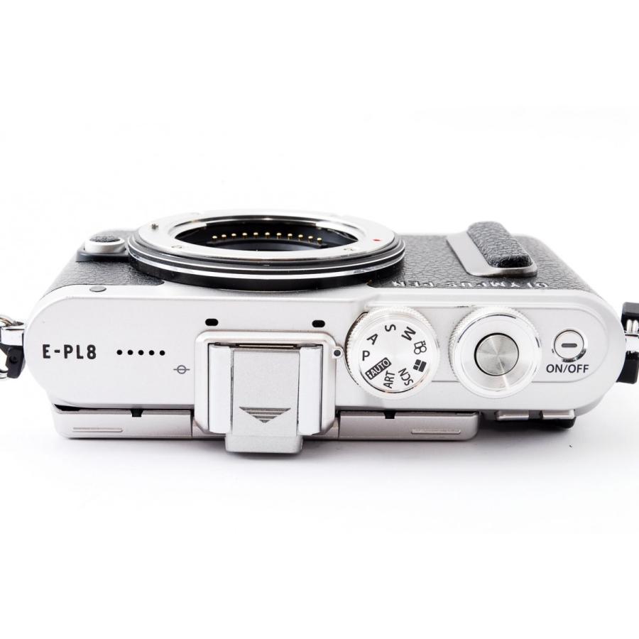 OLYMPUS PEN オリンパス ミラーレス E-PL8 レンズキット ブラック 中古