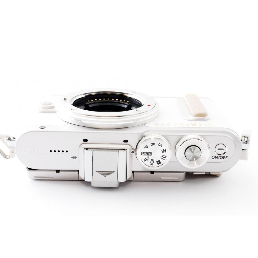 OLYMPUS PEN オリンパス ミラーレス E-PL8 レンズキット ホワイト 中古