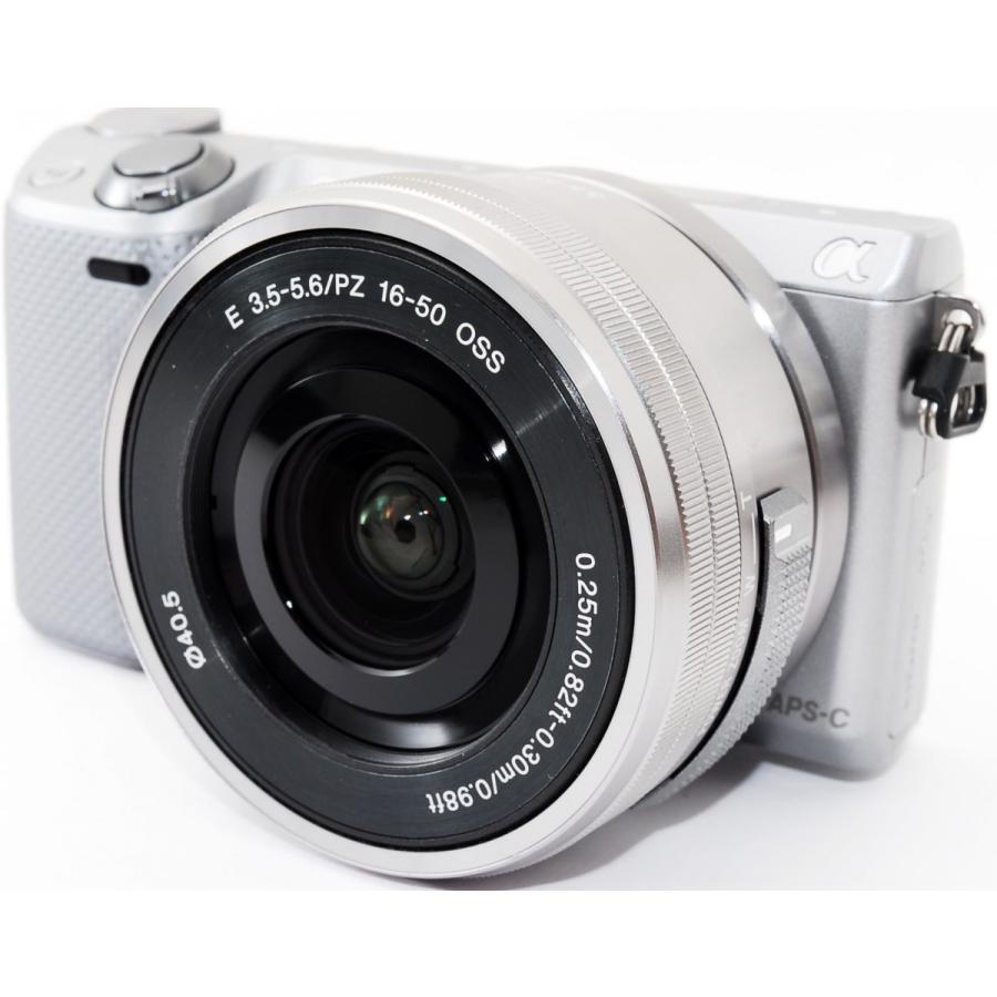 SONY（ソニー） ミラーレス α NEX-5R レンズキット シルバー 中古 Wi