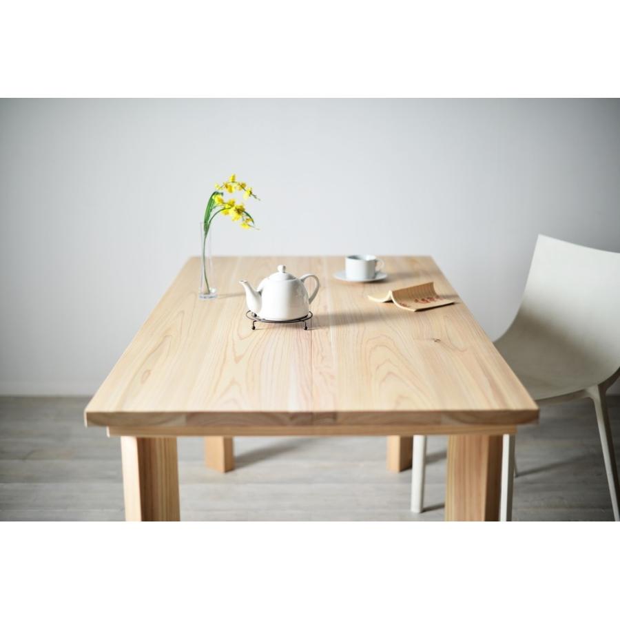 ジサクテーブル120 テーパー脚 ダイニングテーブル 杉 送料無料 木工