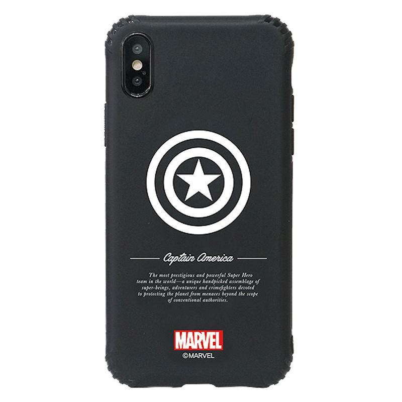 MARVEL（マーベル） iPhoneSE第2世代 ケース ブラックジェルケース