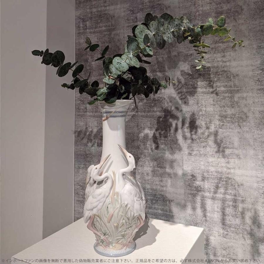 LLADRO（リヤドロ） サギの王国 花瓶 I 白鷺 鳥 リデコ フラワーベース