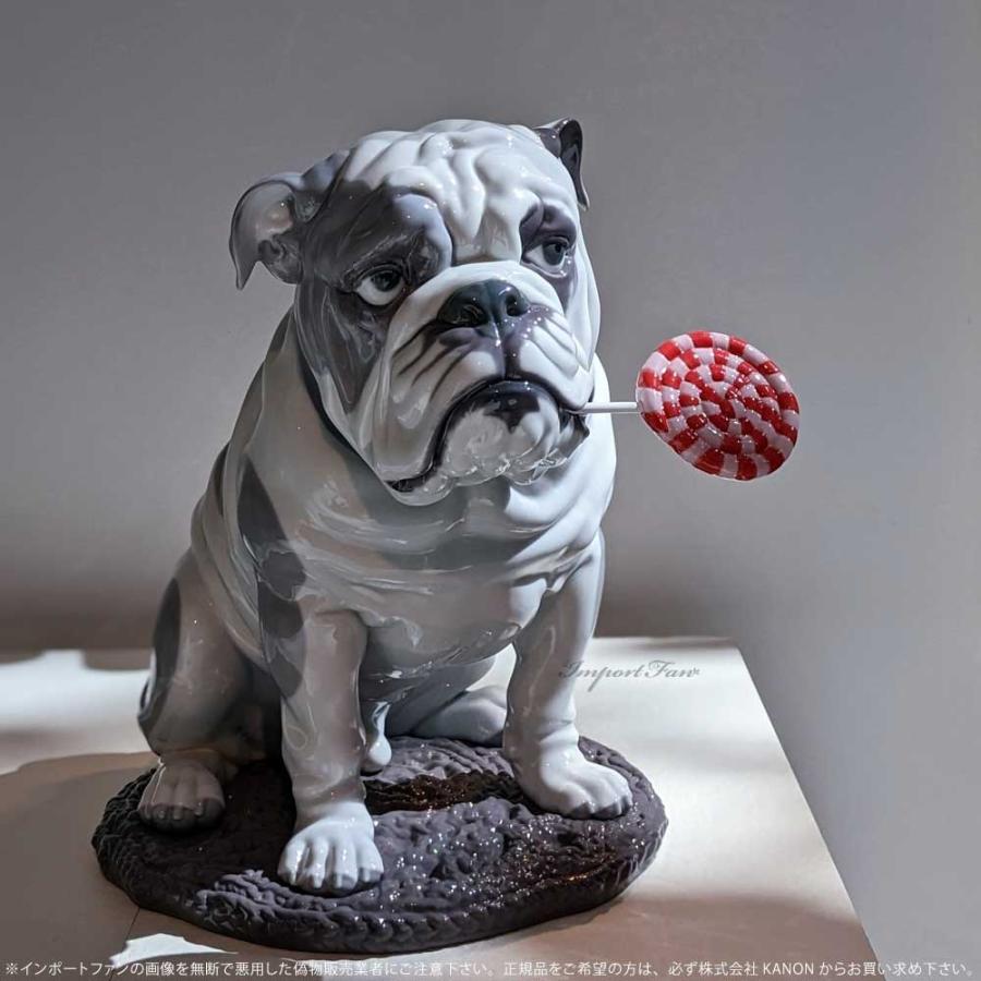 LLADRO（リヤドロ） ブルドッグとロリポップ 犬 ドッグ&キャンディー
