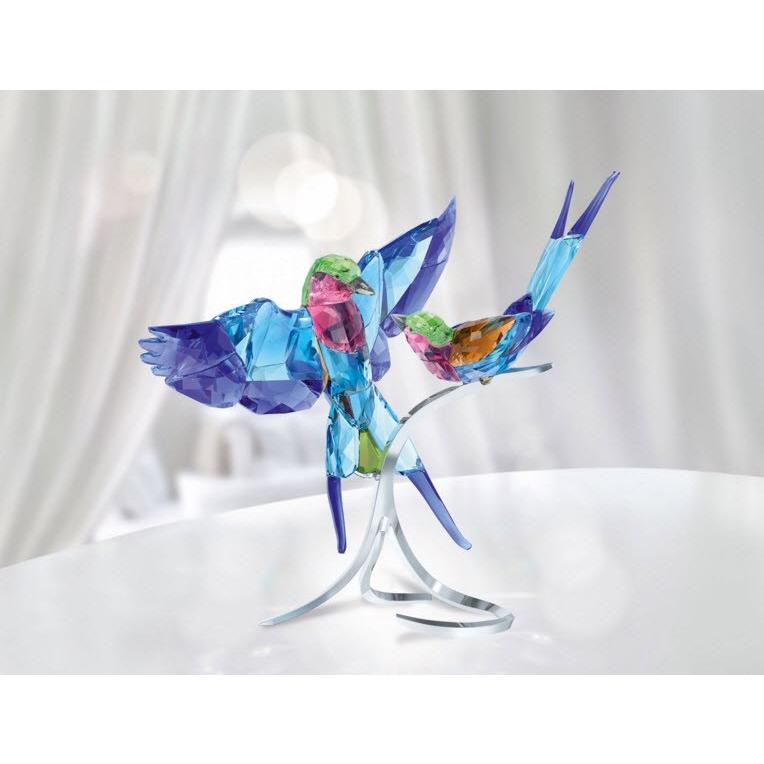 SWAROVSKI（スワロフスキー） ライラックニシブッポウソウ 鳥 5258370
