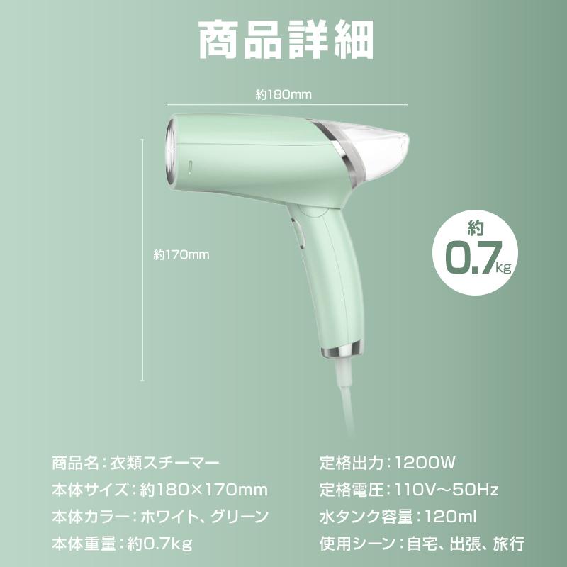 アイロン スチーム 衣類スチーマー ハンディースチーマー シワ伸ばし