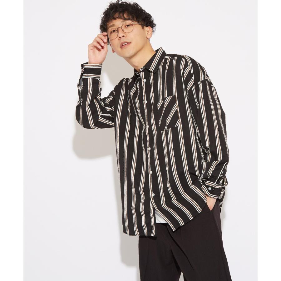 improves（インプローブス） オーバーシャツ メンズ ストライプシャツ
