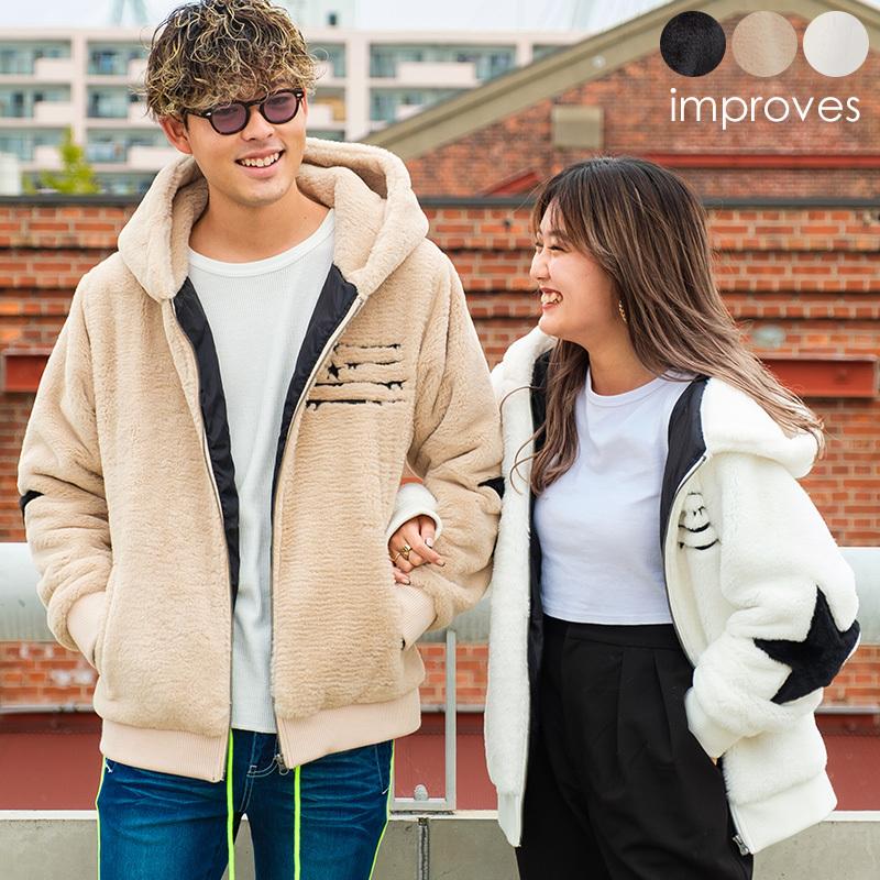 improves（インプローブス） ファーパーカー メンズ フード ファー