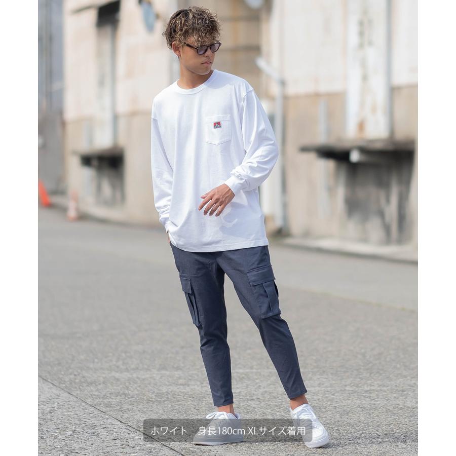 BEN DAVIS（ベンデイビス） Tシャツ メンズ 長袖 ワンポイント ロンT