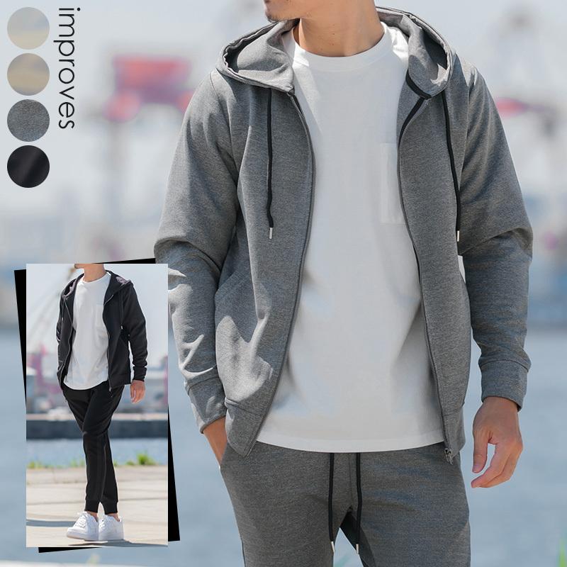 improves（インプローブス） セットアップ対応 パーカー メンズ ジップ