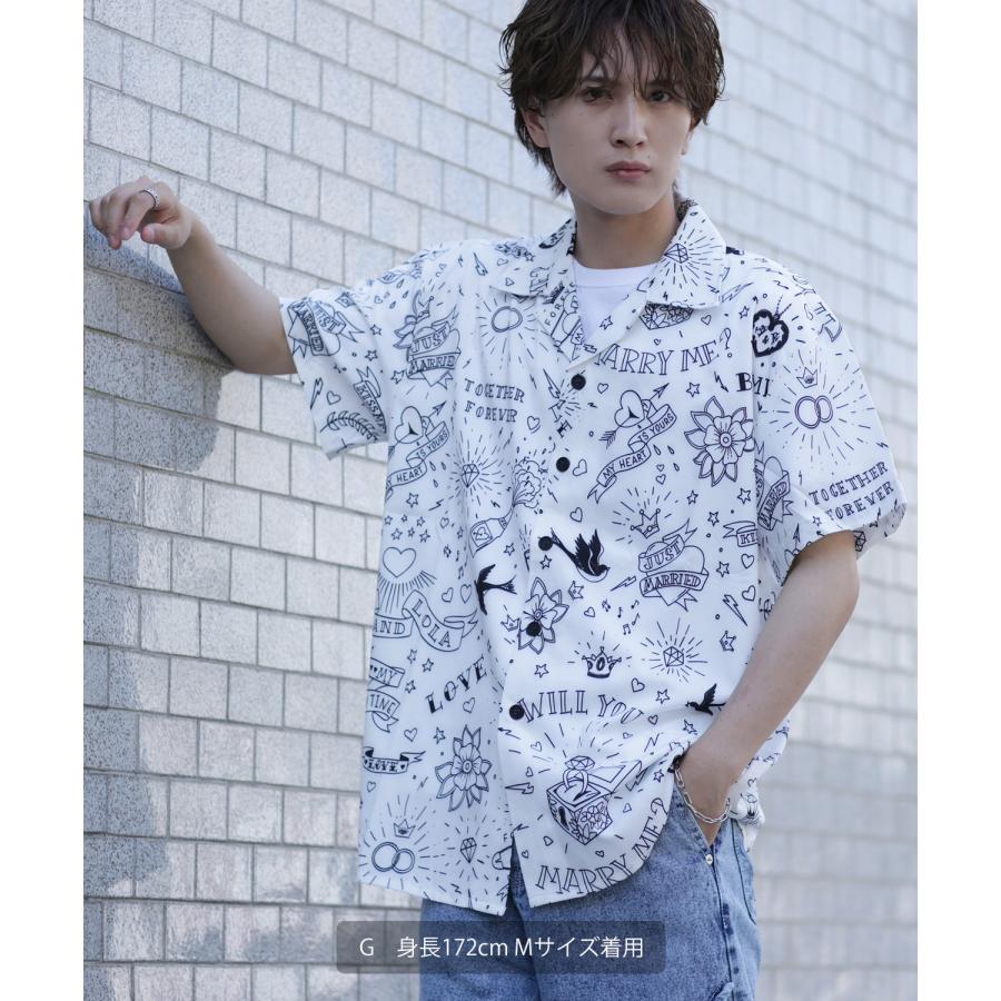 improves（インプローブス） 半袖シャツ メンズ 総柄 ペイズリー