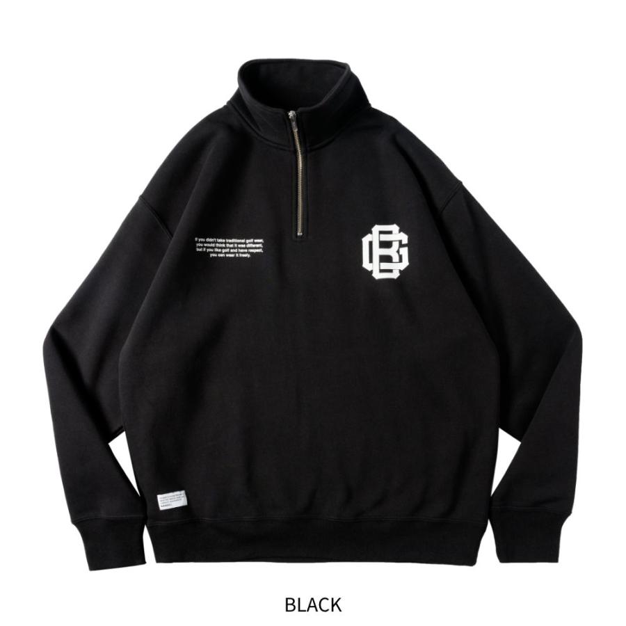 BANDEL（バンデル） スウェット ブラック グレー 黒 灰色 ハーフジップ