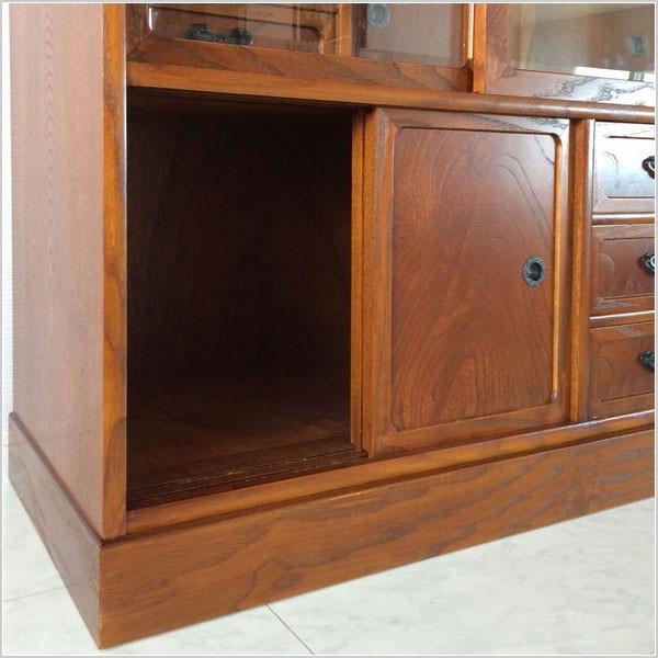 茶箪笥 日本製 茶タンス 国産 茶ダンス 和風 茶棚 木製 リビングボード