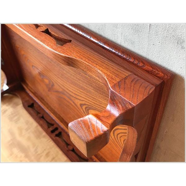 花台 木製 床の間 和風 飾り台 無垢 床台 欅 盆栽棚 日本製 盆栽台