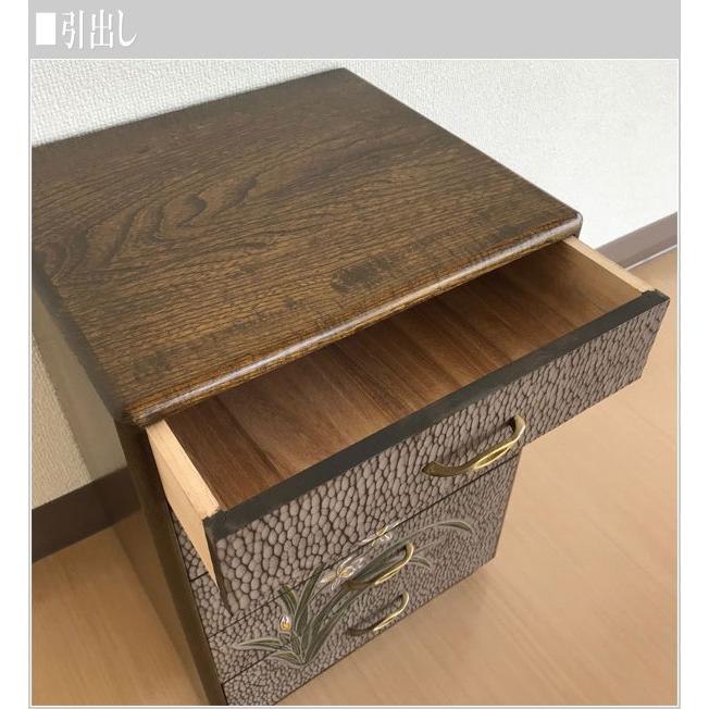 鎌倉彫 ミニチェスト 5段 小物入れ 小引き出し 整理箱 和風