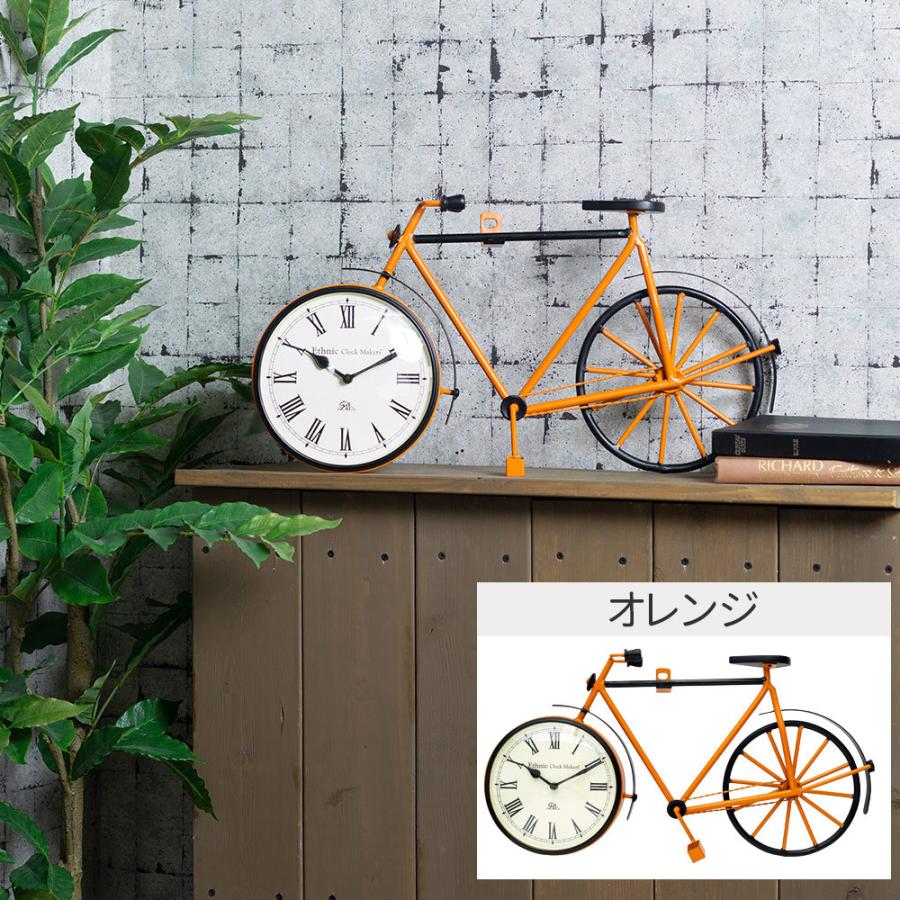 掛け時計 壁掛け時計 アイアン おしゃれ 静音 ウォールクロック 自転車