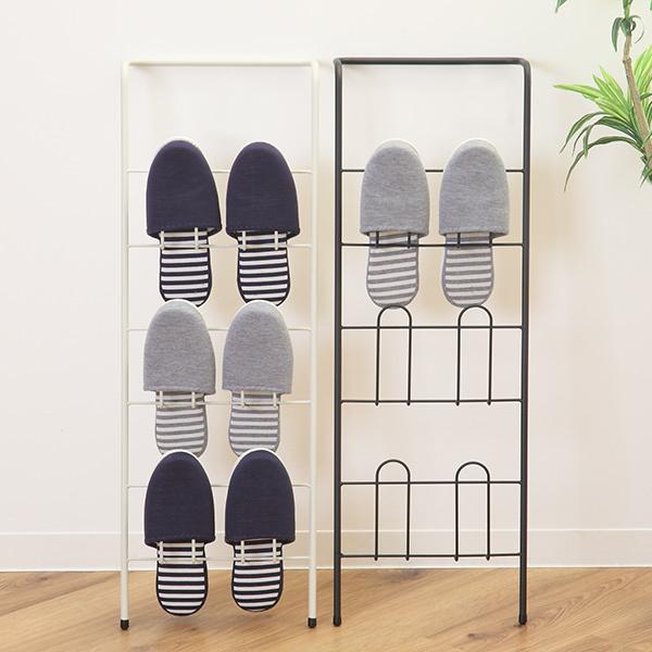 スリッパラック 壁掛け アイアン ラダーラック （ スリッパ 収納