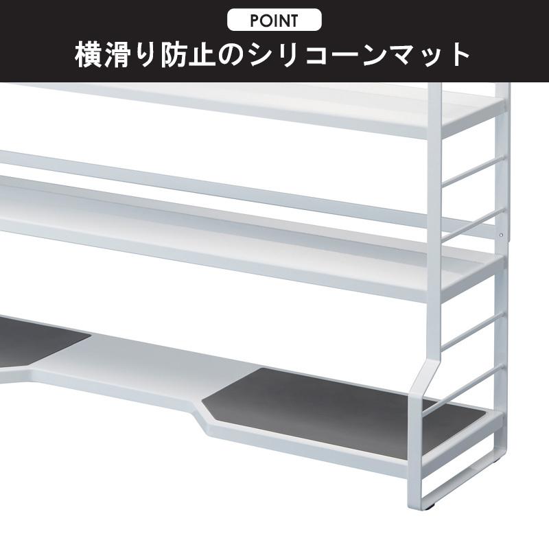 tower コンロ奥ラック 3段 タワー 山崎実業 公式 yamazaki キッチン