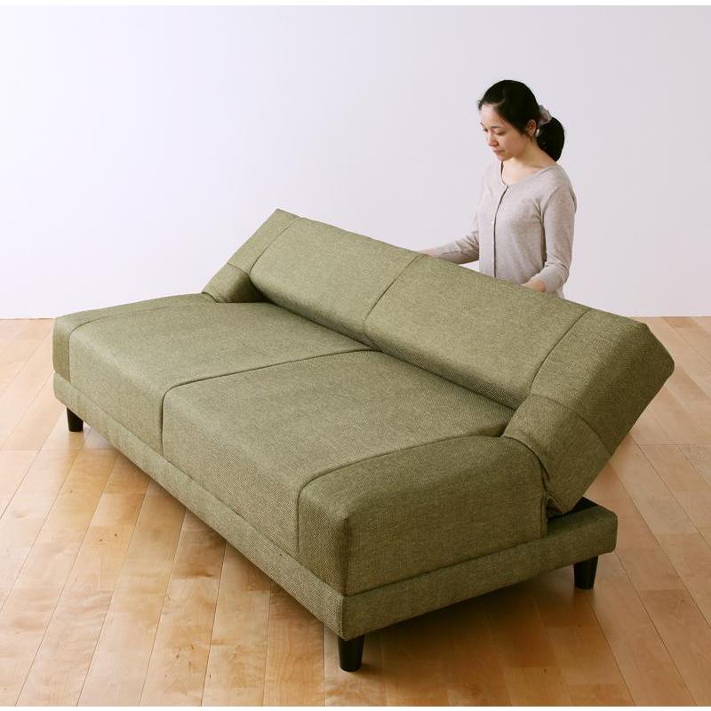 ソファーベッド 一人用 コンパクト ソファー 2人掛け 幅185