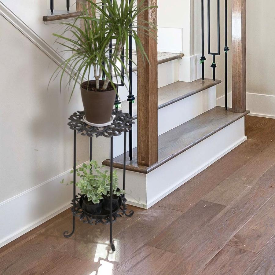 フラワースタンド アイアン 2段 プランタースタンド おしゃれ 花台座