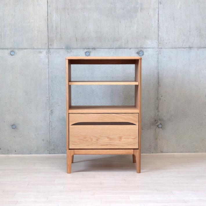 キャビネット 北欧 おしゃれ 電話台 無垢材 オーク AVラック AV