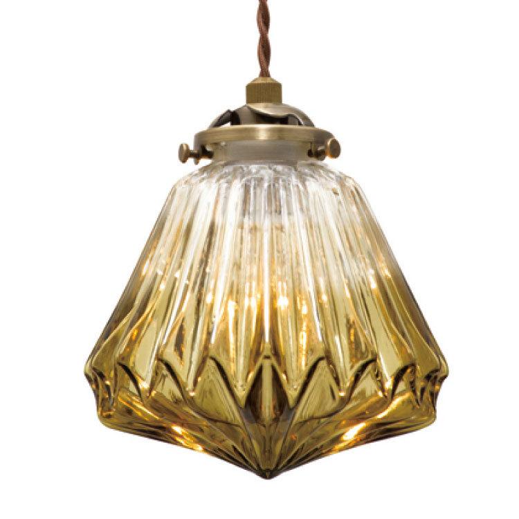 アンティーク ペンダントライト 3灯 ガラス レトロ ダイニング