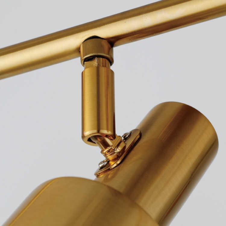 スポットライト シーリングライト 4連 ゴールド 6畳 8畳 ヴィンテージ