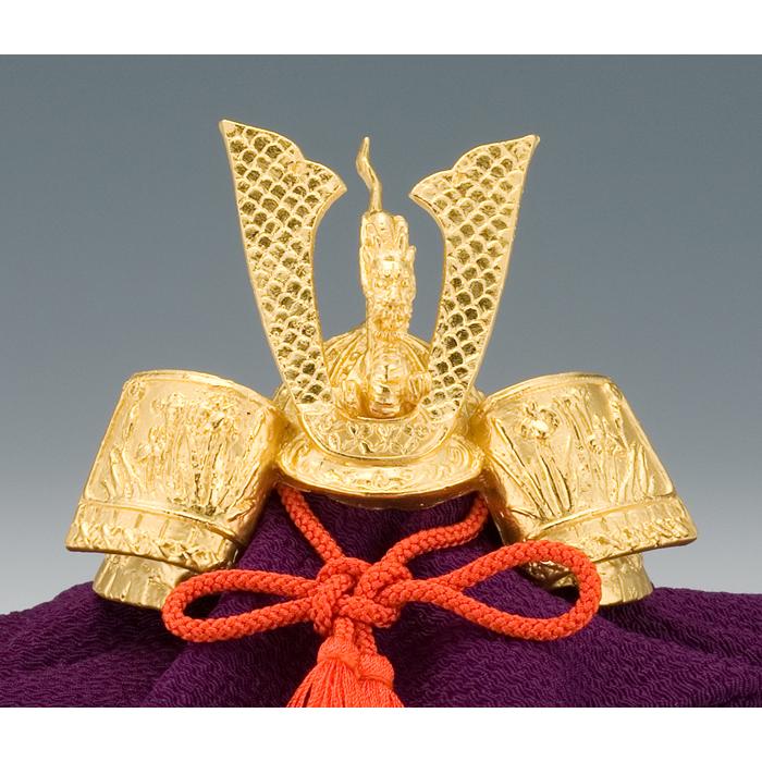 五月人形 コンパクト 純金 かぶと 24K 24金 兜 カブト 収納ケース付