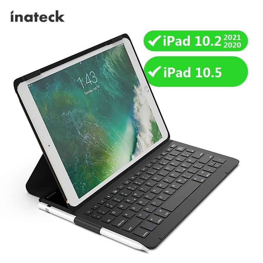 Inateck [超軽量 超薄] iPad ケース キーボード付き Bluetooth