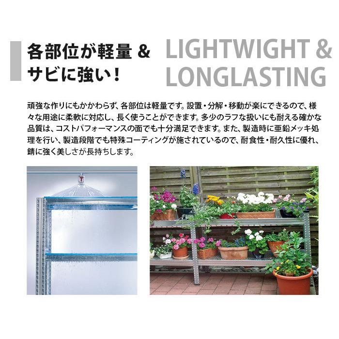 メタルシステム6段（奥行70cm）W1877xH2104 METALSISTEM メタル