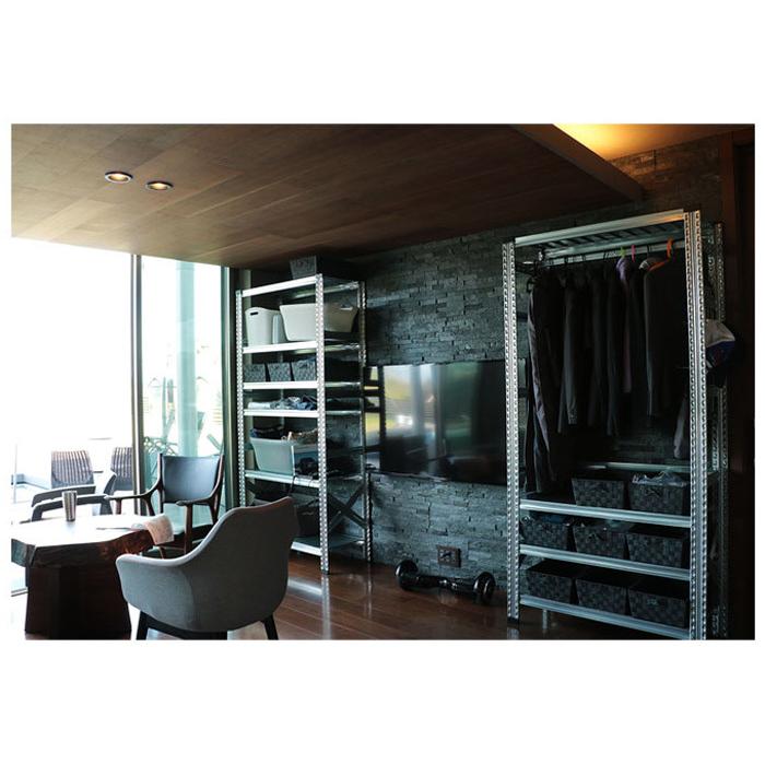 メタルシステム4段（奥行40cm）幅977 高さ1180cm スチールラック