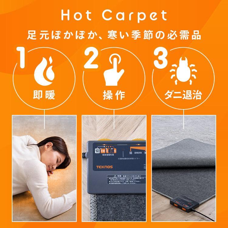 ホットカーペット 4畳 本体 195×290 電気カーペット ホットマット 電気