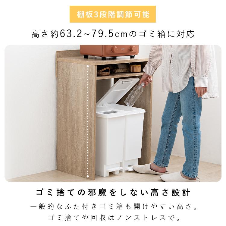 IRIS OHYAMA（アイリスオーヤマ） レンジラック キッチンラック ゴミ箱