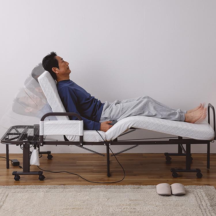 IRIS OHYAMA（アイリスオーヤマ） 折りたたみベッド 組立不要 シングル