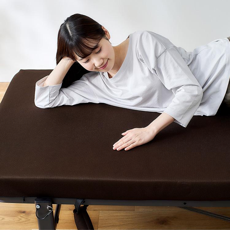 IRIS OHYAMA（アイリスオーヤマ） 折りたたみベッド 組立不要シングル