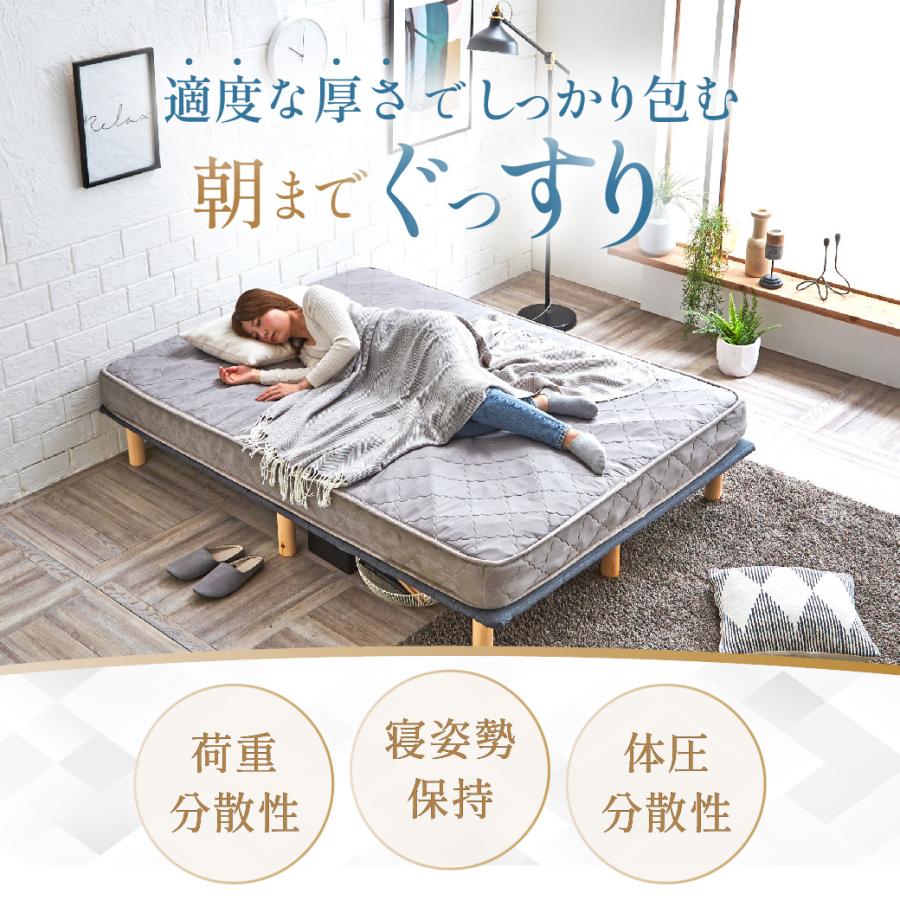 ネルコンシェルジュ 高密度ポケットコイルマットレス ダブルロング 140