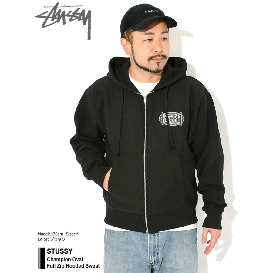 STUSSY（ステューシー） パーカー ジップアップ メンズ Champion Oval