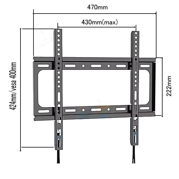 ☆ワンタッチ固定 設置動画あり！☆Hisense ハイセンス対応 テレビ