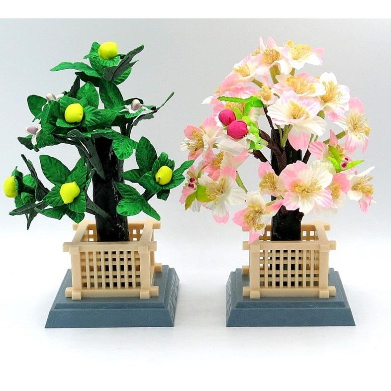 雛人形 】豆桜橘 3号（高さ約15cm） 単品販売 ひな人形 初節句 雪洞