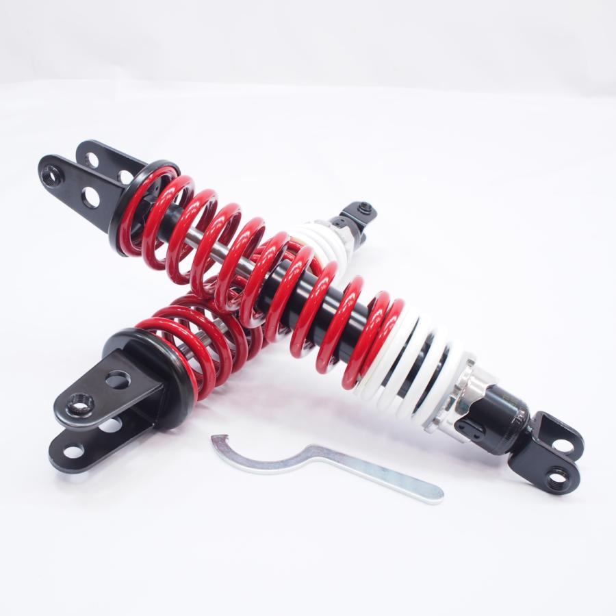 CB400TホークCB250T MDIリアサス ブラックxレッドxホワイト330mmリア