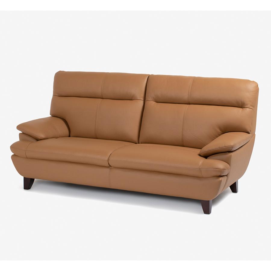 大塚家具 ソファ 3人掛け ルーニー 幅198cm 半革 #M-2 キャメル色 大塚