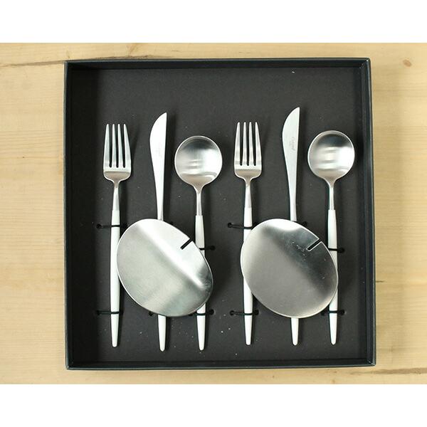 Cutipol（クチポール） ゴア ホワイト デザートセット + カトラリー