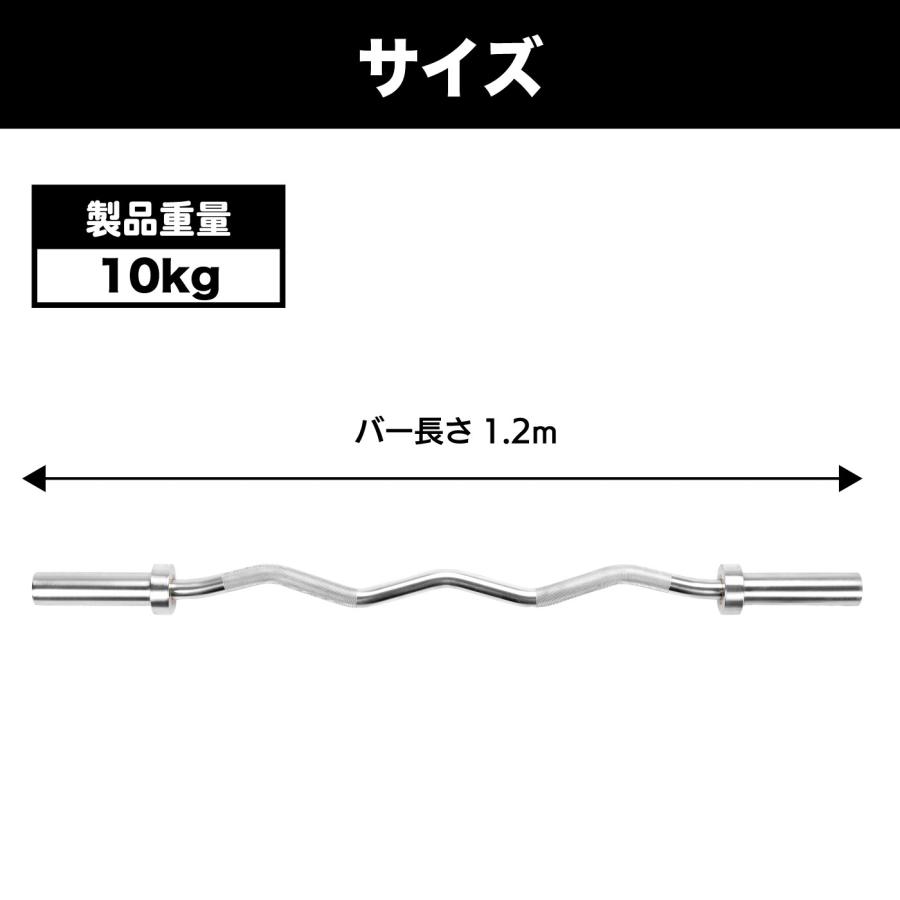 EZカールバー EZバー 1.2m 10kg 径50mm シャフト EZバーベル ZIVA