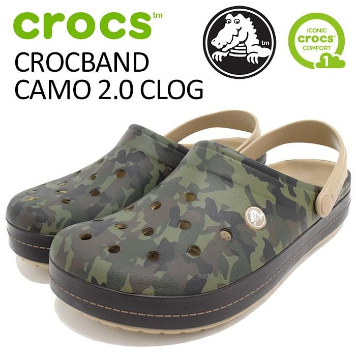 crocs（クロックス） サンダル メンズ 男性用 クロックバンド カモ 2.0