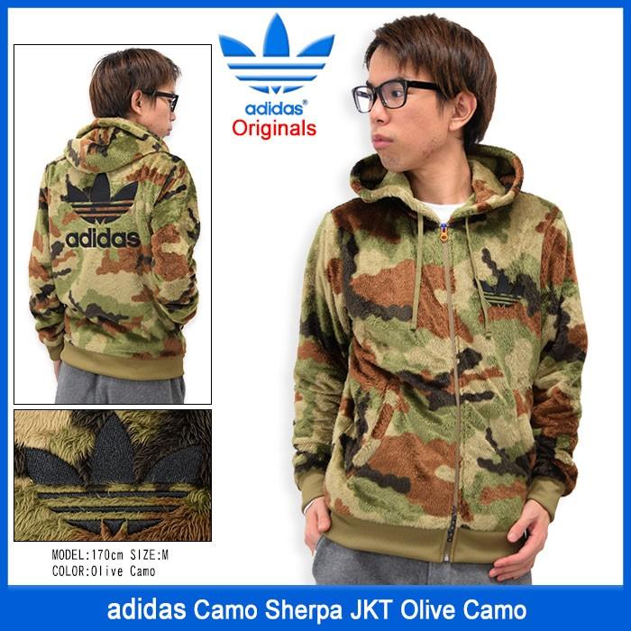 adidas Originals アディダス ジャケット メンズ カモ シェルパ