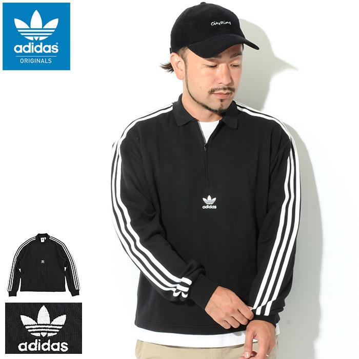 adidas Originals アディダス ポロシャツ 長袖 メンズ 3 ストライプス