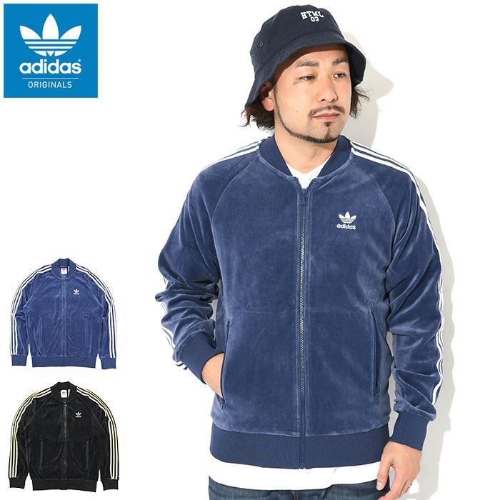 adidas Originals アディダス ジャージー ジャケット メンズ ベロア