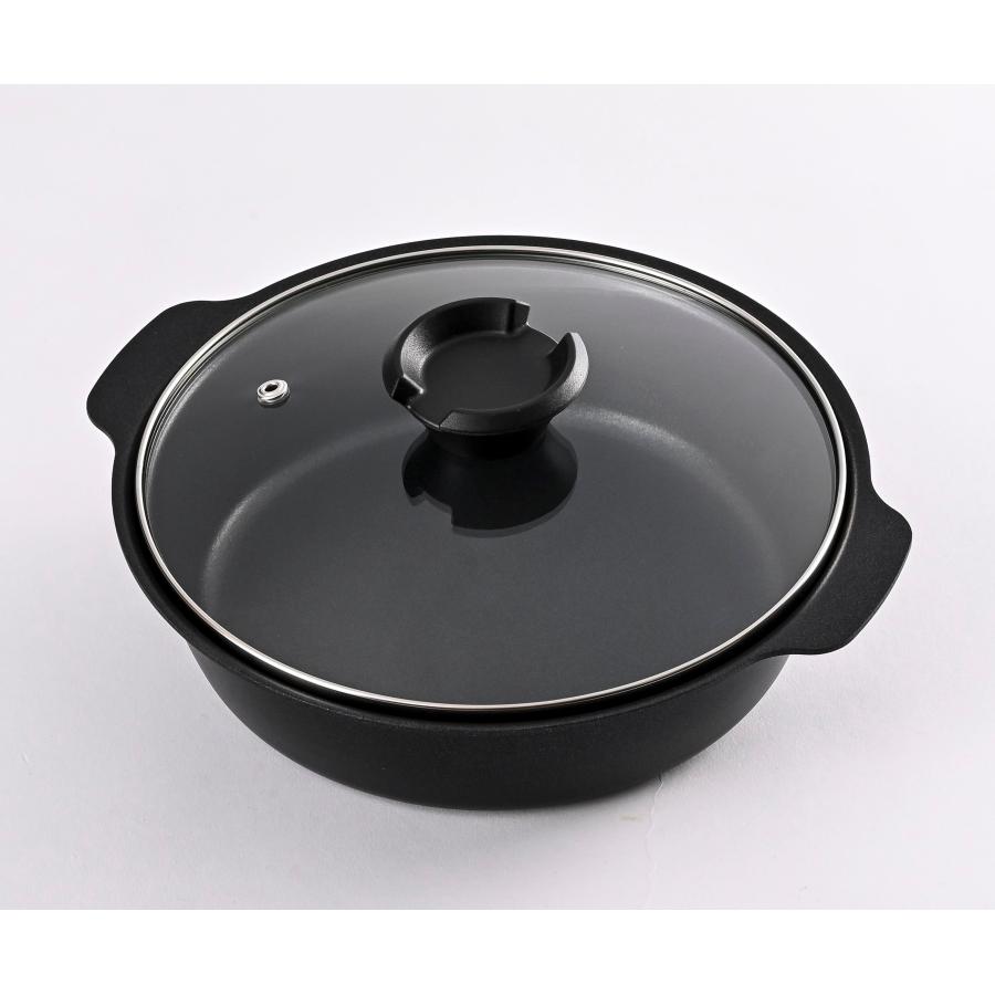 イシガキ産業 ジュニアマルチ鍋 ガラス蓋付き F-1504 ガラス蓋付アルミ