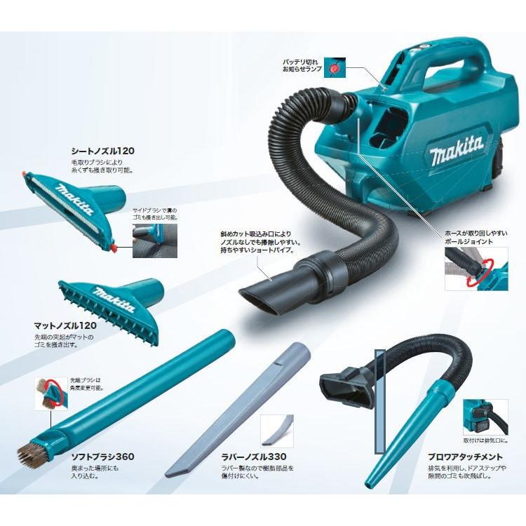 マキタ（makita） CL121DSH 充電式クリーナー セット品 車内清掃用