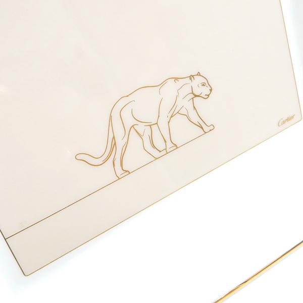 Cartier（カルティエ） 食器 パンサー スクエアプレート 17cm ホワイト